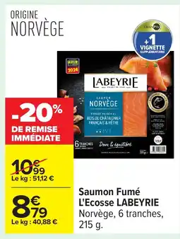 Carrefour LABEYRIE Saumon Fumé L'Ecosse offre