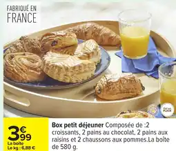 Carrefour Box petit déjeuner offre