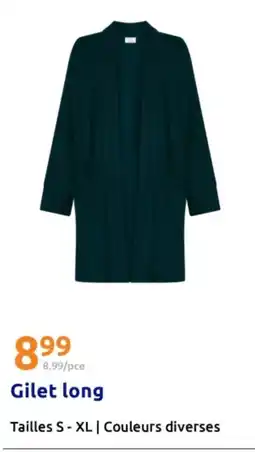 Action Gilet long offre