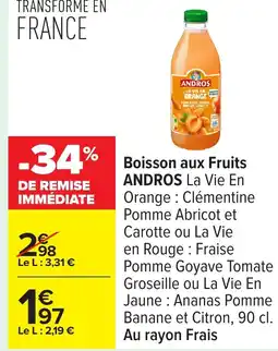 Carrefour ANDROS Boisson aux Fruits offre