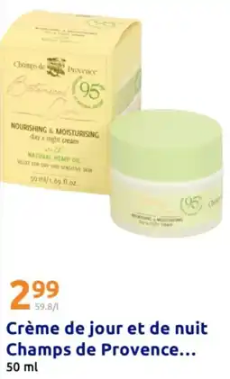 Action Crème de jour et de nuit champs de provence offre