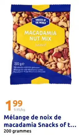 Action Mélange de noix de macadamia Snacks of t... offre
