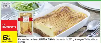 Carrefour MAISON TINO Parmentier de bœuf offre