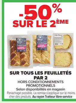 Carrefour Sur tous les feuilletés offre