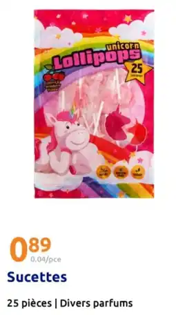 Action Sucettes offre