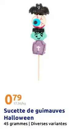 Action Sucette de guimauves halloween offre