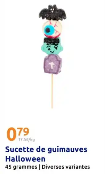 Action Sucette de guimauves halloween offre