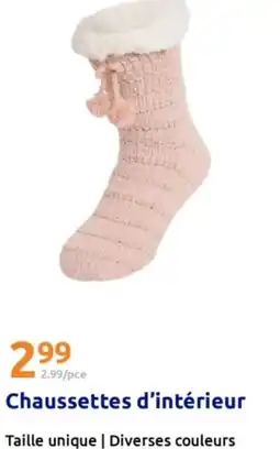Action Chaussettes d'intérieur offre