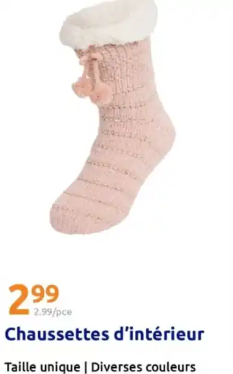Action Chaussettes d'intérieur offre
