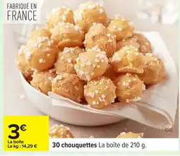 Carrefour 30 chouquettes offre