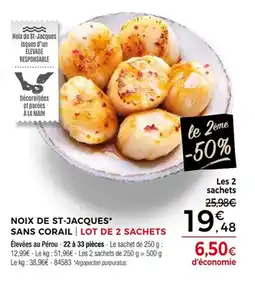 Thiriet Noix de st-jacques sans corail offre