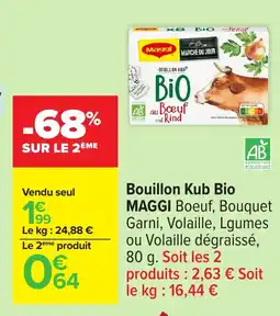 Carrefour MAGGI Bouillon Kub Bio offre