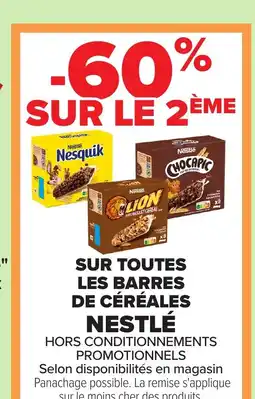 Carrefour NESTLÉ Sur toutes les barres de céréales offre