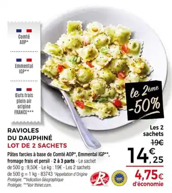 Thiriet Ravioles du dauphiné offre