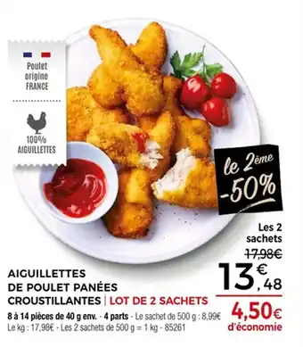 Thiriet Aiguillettes de poulet panées croustillantes offre