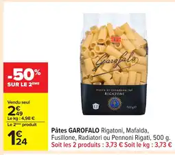 Carrefour GAROFALO Pâtes offre