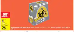 Carrefour LEFFE Bière d'Abbaye sans alcool offre