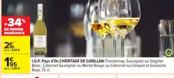 Carrefour L'HÉRITAGE DE CARILLAN I.G.P. Pays d'Oc offre