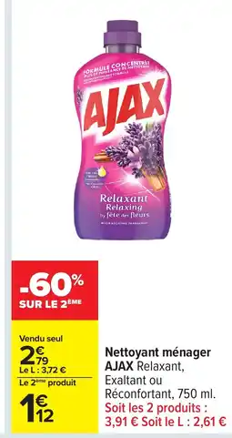 Carrefour AJAX Nettoyant ménager offre