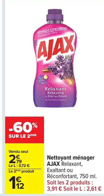 Carrefour AJAX Nettoyant ménager offre