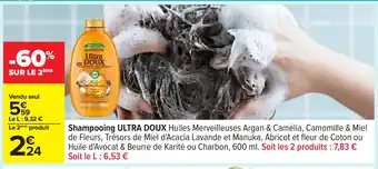 Carrefour ULTRA DOUX Shampooing offre