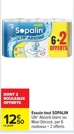 Carrefour SOPALIN Essuie-tout offre