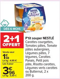 Carrefour NESTLÉ P'tit souper offre
