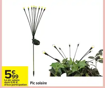 Carrefour Pic solaire offre