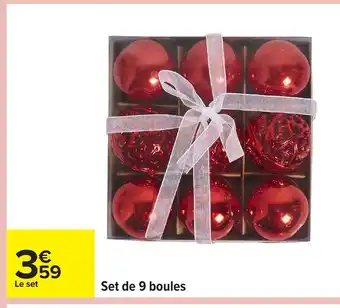 Carrefour Set de 9 boules offre