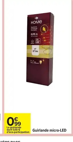 Carrefour Guirlande micro-LED offre