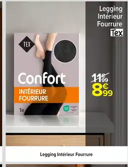 Carrefour TEX Legging Intérieur Fourrure offre