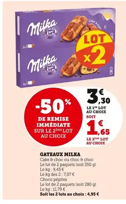 Bi1 MILKA Gateaux offre