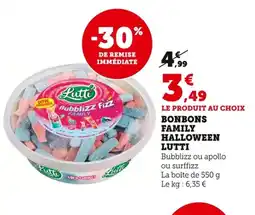 Bi1 LUTTI Bonbons family halloween offre