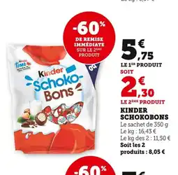 Bi1 KINDER Schoko-bons offre