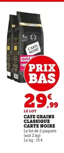Bi1 CARTE NOIRE Cafe grains classique offre