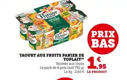 Bi1 PANIER DE YOPLAIT Yaourt aux fruits offre