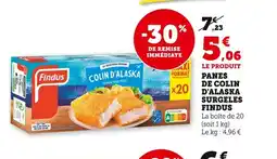 Bi1 FINDUS Panes de colin d'alaska surgeles offre