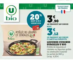 Bi1 Legumes cuisines surgeles u bio offre