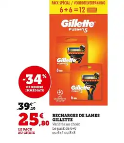 Bi1 GILLETTE Recharges de lames offre