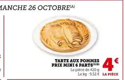 Bi1 Tarte aux pommes prix mini 6 parts offre