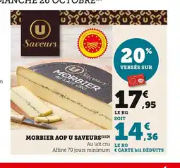 Bi1 Morbier aop u saveurs offre