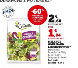 Bi1 LES CRUDETTES Melange gourmand offre