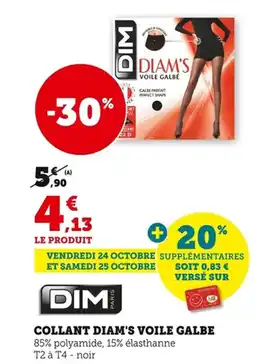 Bi1 DIM Collant diam's voile galbe offre