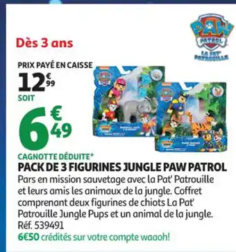 PAW PATROL Pack de 3 figurines jungle