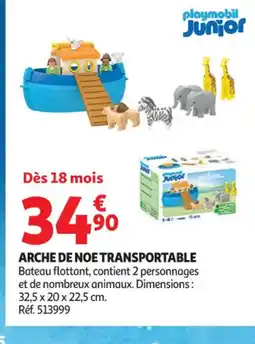 Auchan Supermarché Arche de noe transportable offre