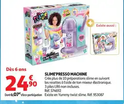 Auchan Supermarché SLIME'PRESSO Machine offre