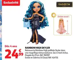 Auchan Supermarché RAINBOW HIGH Skyler offre