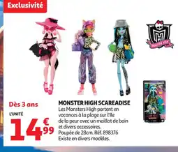 Auchan Supermarché MONSTER HIGH Scareadise offre
