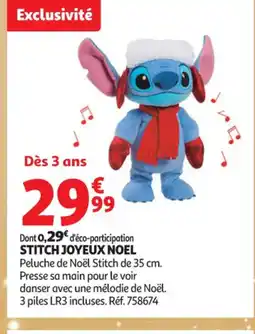 Auchan Supermarché STITCH Joyeux noel offre