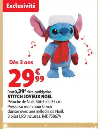 Auchan Supermarché STITCH Joyeux noel offre